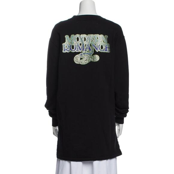 D0 NEW OFF-WHITE C/O VIRGIL ABLOH MAIN LABEL 2013 Black Sweatshirt Sweater Sz XS - Picture 2 of 8